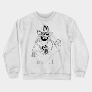 Macho Man Line art Crewneck Sweatshirt